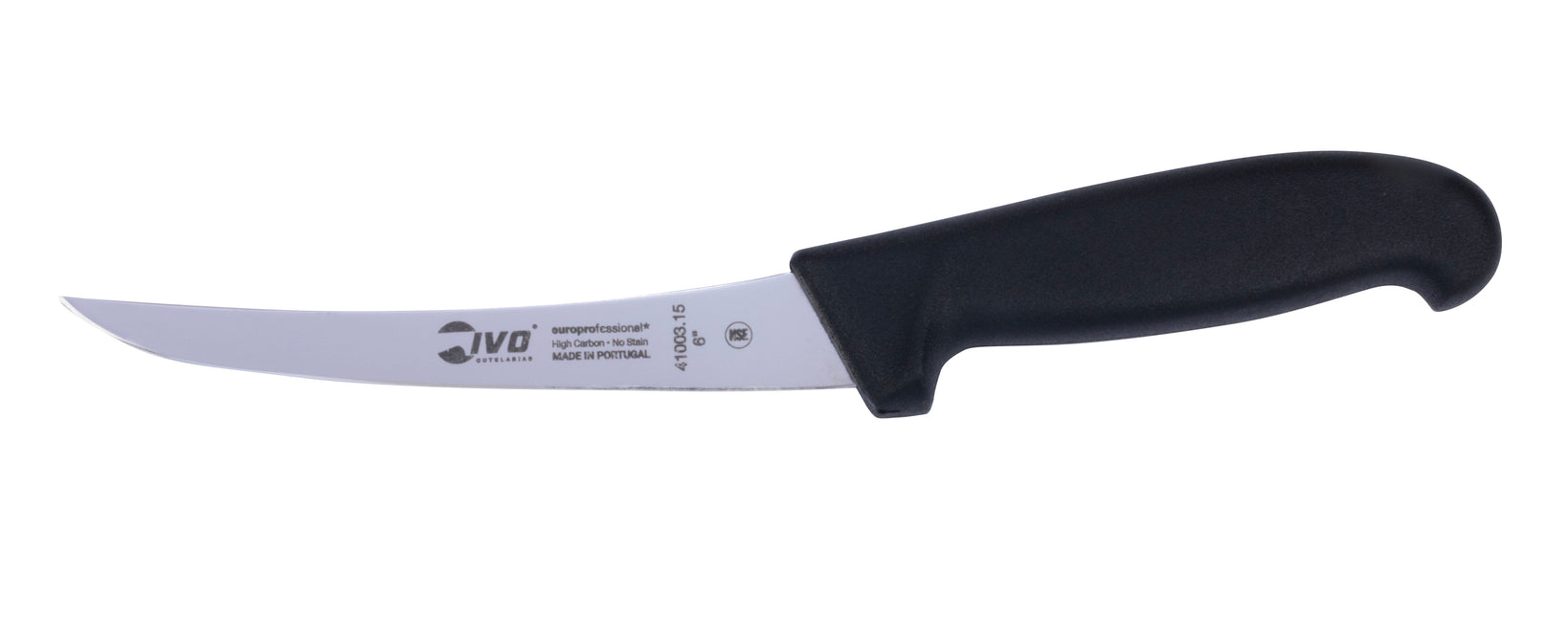 IVO® EuroProfessional 6" Black Semi Flex Boning Knife