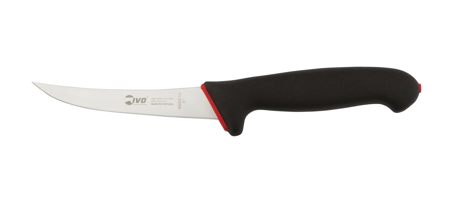 IVO® DuoPrime 5" Black Semi Flex Curved Boning Knife